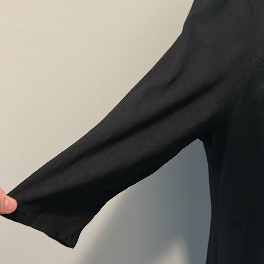 The perfect LBD.  Woman’s 3/4-Sleeve Princess Fit & Flare Dress in black. - Picture 5 of 11